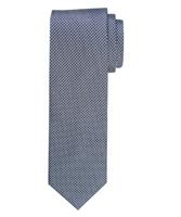 Profuomo heren grijze faux-uni zijden stropdas