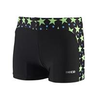 Beco zwemboxer jongens polyamide groen/zwart 