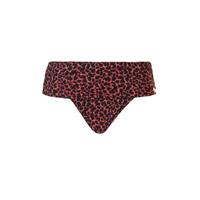 TC WOW omslag bikinibroekje met panterprint rood/zwart