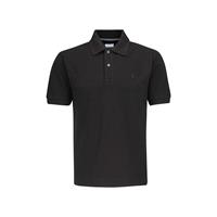 Seidensticker Polo-Shirt Kragen Slim Kurzarm Uni Poloshirts schwarz Herren 