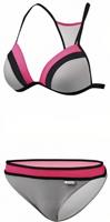 Beco Bikini B-cup Damen Polyamid Grau/rosa 