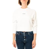 Calvin Klein Organisch Pullover Mit Micro-Branding - White