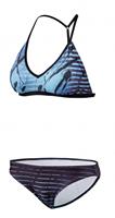 Beco bikini B cup dames polyester/polyamide blauw/zwart 
