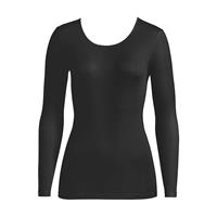 Longsleeve Pure Silk Langarmshirts schwarz Damen 