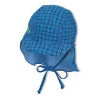 Sterntaler Peaked cap met nekbescherming blauw