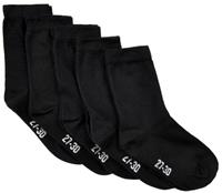 Minymo sokken junior katoen zwart 5 paar