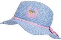 Playshoes zonnenhoed Krab meisjes polyester blauw/roze mt 51 cm