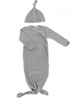 Snoozebaby pyjama Smokey katoen grijs 2 delig mt 0 3 maanden