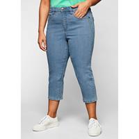 Sheego Capri-Jeans Jeanshosen light blue denim Damen 