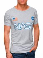 Ombre T-shirt heren | Korte mouw | Lichtgrijs | NASA | Italian-Style.nl, 