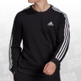 adidas Essentials 3S FT Sweatshirt schwarz/weiss Größe XL