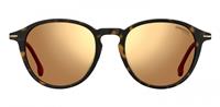 Carrera Eyewear Sonnenbrille 196/f/s Panto Unisex Havanna Mit Goldenem Glas