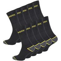 Cotton Prime 10 Paar Arbeitssocken Work-Socks Socken schwarz Herren 