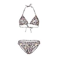 Brunotti triangel bikini Lollypop met panterprint roze/creme/groen
