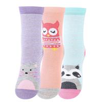 Cotton Prime 6 Paar Kinder Socken - Tiermotive Socken für Mädchen bunt Mädchen 