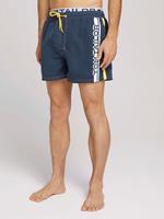 Tom Tailor Nightwear Badeshorts mit Print Badehosen blau Herren 