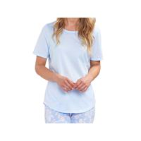 RÖSCH Shirt - kurzarm Damen Schlafanzug Nachthemden blau Damen 
