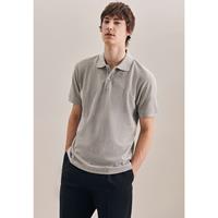 Seidensticker Polo-Shirt Kragen Regular   Uni Poloshirts grau Herren 