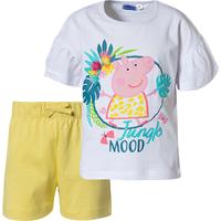 Peppa Pig Set T-Shirt + Shorts für Mädchen weiß Mädchen 