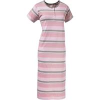 REDBEST Nachthemd Single-Jersey rosa/grau Damen 