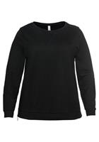Sheego Sweatshirt mit seitlichen Reißverschlüssen
