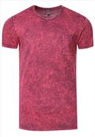 Rusty Neal T-shirt heren | Korte mouw | Bordeaux |  | Italian-Style.nl, 