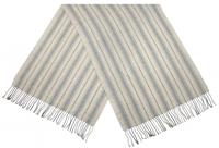 CWI sjaal Stripes dames 65 x 180 cm acryl beige/grijs