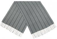 CWI sjaal Stripes dames 65 x 180 cm acryl grijs