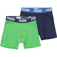 Puma Boxershorts Basic 2-Pack - Groen/Navy Kinderen