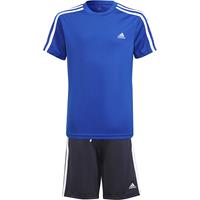 Adidas Set Funktionsshirt + Shorts 3S T für Jungen (recycelt) blau/weiß Junge 