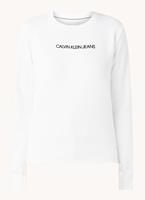 CalvinKleinJeansBluseBLUZASHRUNKENINSTITUTIONALCREWNECKJ20J216537YAFWHITE