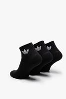 Adidas Enkelsokken Mid-Cut 3-Pak - Zwart/Wit