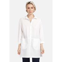 HELMIDGE Longbluse Langbluse Langarmblusen offwhite Damen 