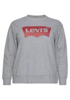 Levi's Plus sweater met logo grijs
