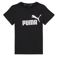 Puma T-Shirt, Rundhals, Marken-Print, für Jungen, schwarz