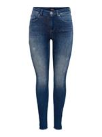 Only Onlblush Life Mid Ankle Raw Skinny Fit Jeans Dames Blauw