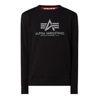 alphaindustries Alpha Industries Männer Pullover Basic Reflective Print in schwarz
