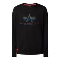 alphaindustries Alpha Industries MÃnner Pullover Basic Rainbow Reflective in schwarz