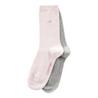 Calvin Klein Damen Socken, 2er Pack - Kurzsocken, One Size, einfarbig Socken rosa/grau Damen 