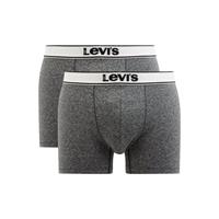 Levis Levi's Boxershorts, 2er-Pack, Logo-Bund, Baumwollstretch, für Herren, schwarz