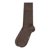 2er Pack TOMMY HILFIGER Small Stripe Socken Herren 778 - oak
