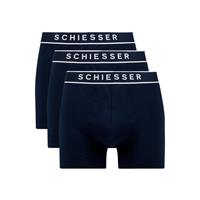 Schiesser Pants "95/5", 3er-Pack, kurz, Webgummibund, für Herren, navy