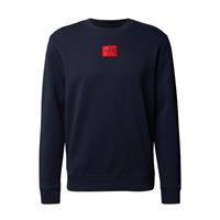 Hugo Herren Sweater, Diragol212 - Sweatshirt, Rundhals, Baumwoll-Terry, Dunkelblau