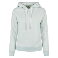 Poederbaas Hoodie met PB - Light turquoise