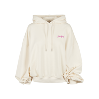 Poederbaas Cropped Hoodie - Beige