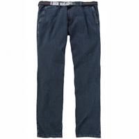 Pionier: Jeans mit bequemen Seitentaschen und Gürtel Dunkelblau