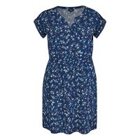 BEXLEYS woman Viskose-Kleid mit Druck und elastischer Taille Sommerkleider blau Damen 
