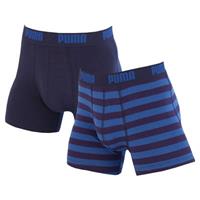 Sportus.nl Puma - Basic Boxershorts 2 Pack Stripe - Blauw