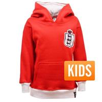 Sportus.nl TOFFS - Engeland Kinderen Hooded Sweater - Rood/ Wit