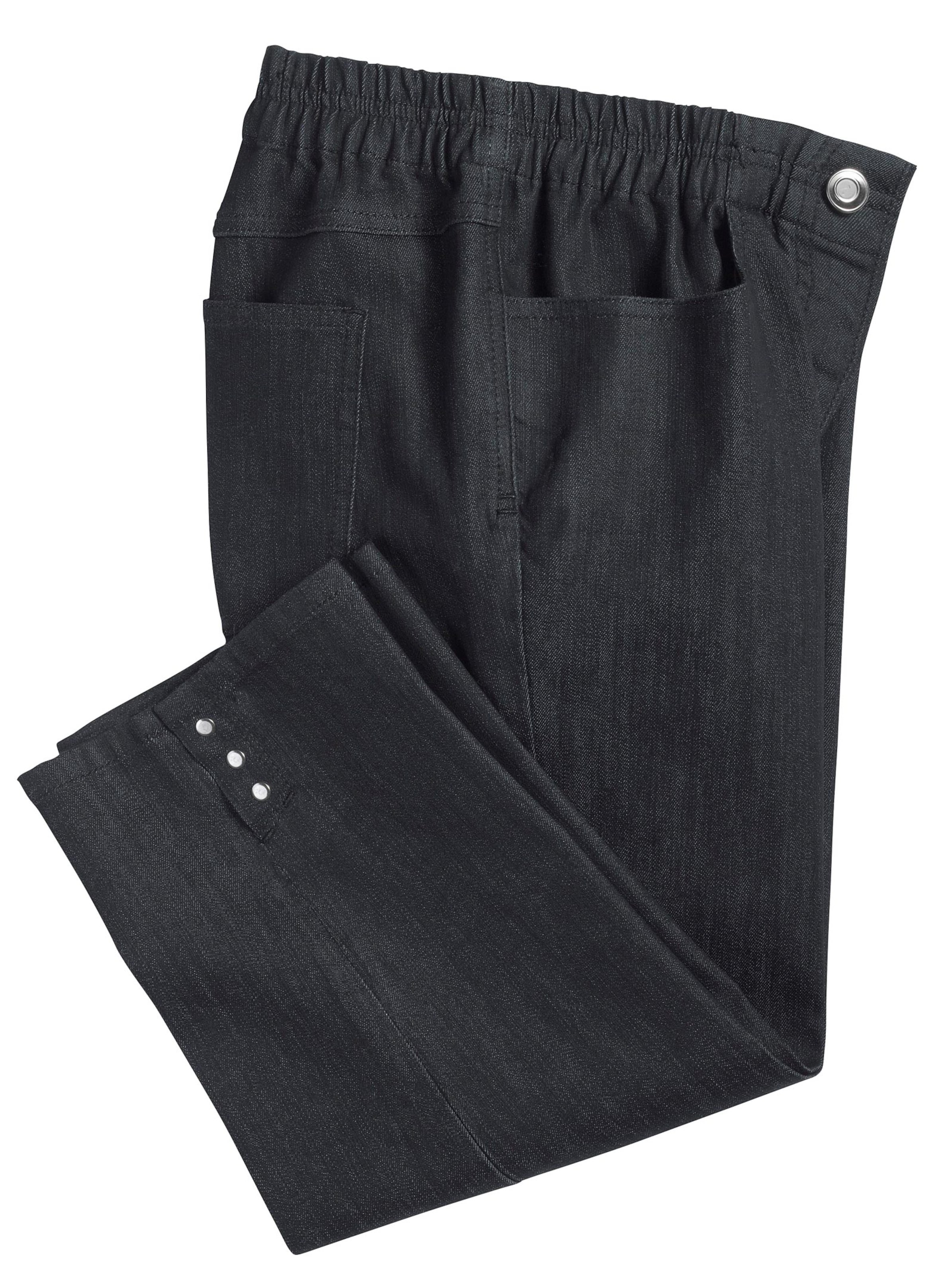 Your look for less! Dames Capri-jeans black denim